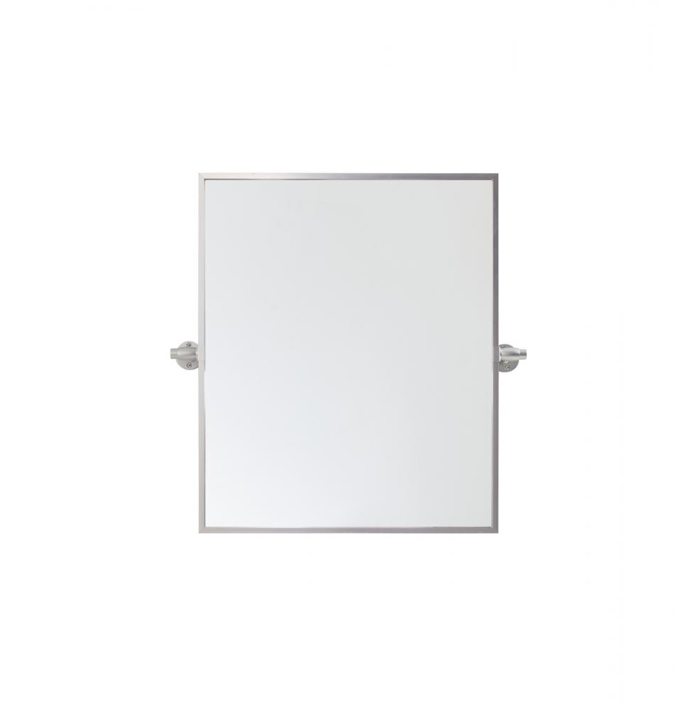 Rectangle pivot mirror 24x20 inch in gold