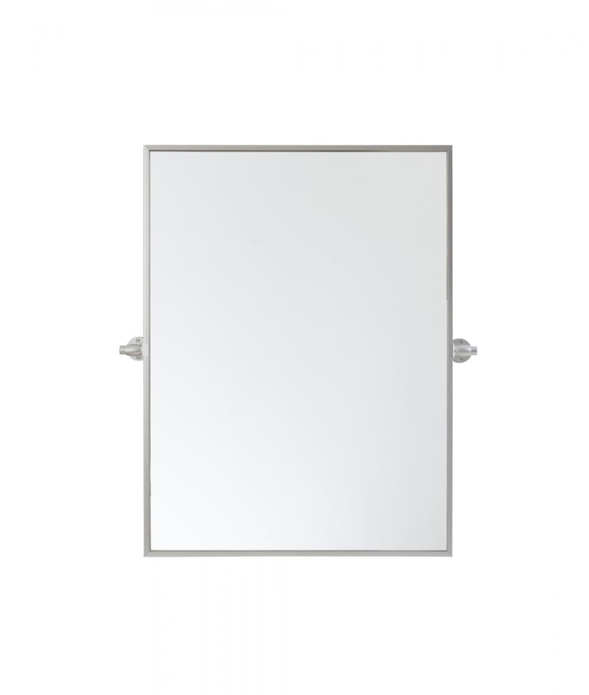 Rectangle pivot mirror 24x32 inch in gold