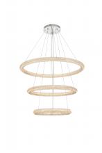 Elegant 3800G41LC - Bowen 42 inch LED chandelier in chrome