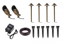 Elegant KIT10204 - Aera Cast Brass Landscape Lighting Full Starter Pack of 6 Kit 2