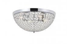 Elegant LD5012F18C - Taye 4 light Chrome Flush Mount