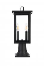 Elegant OD324P19BK - Venango 7 inch Outdoor Pendant in Black