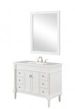 Elegant VF13042AW - 42 In. Single Bathroom Vanity Set In Antique White