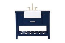 Elegant VF60142BL - 42 inch Single bathroom vanity in blue