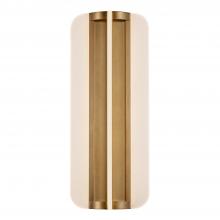 Alora Lighting WV336717VB - Anders 17-in Vintage Brass LED Wall/Vanity