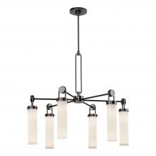 Alora Lighting CH355632UBGO - Wynwood 32-in Urban Bronze/Glossy Opal 6 Lights Chandeliers