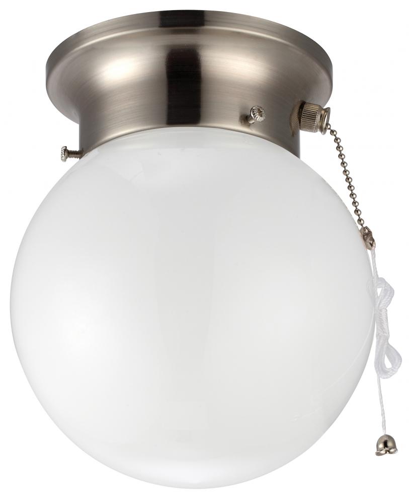 ICL9BN, 1 Light Flush Mount, Nickel Finish