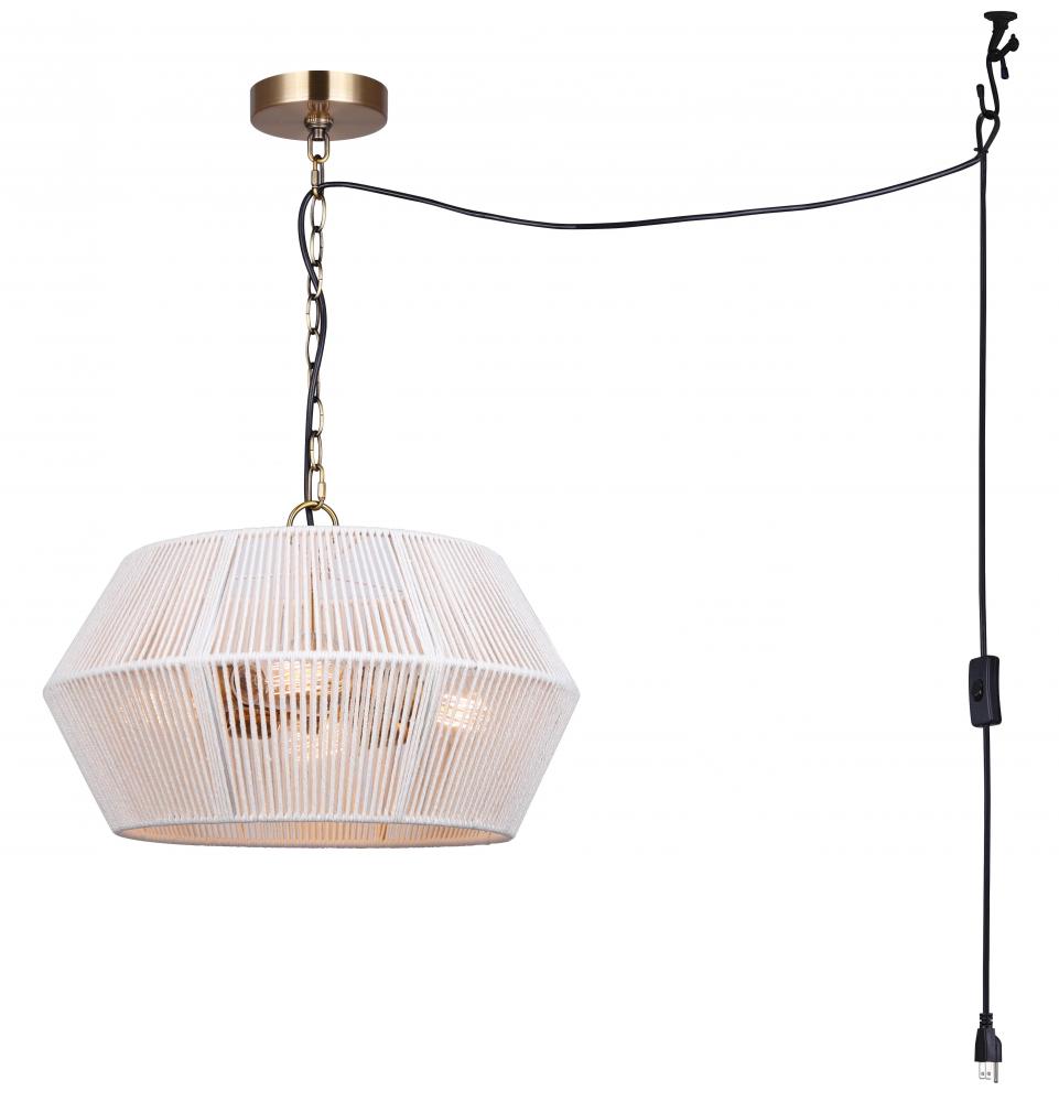 IKARIA, 4 Lt 17.75" W Rod Chandelier, 60W Type A