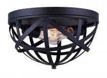 Canarm IFM567A13BK-C - Gigi 2 Light Flush Mount, Black Finish