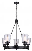 Canarm ICH1097A05BK - DECLAN 5 Light Chandelier