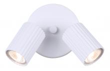  ICW1119A02WH10 - REXTON 2 Light 5.5 in. Ceiling/Wall Matte White Track Light Kit with Matte White Metal Shade