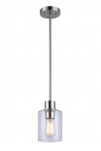 Canarm IPL531A01BN - Portland, 1 Lt Pendant, Seeded Glass, 100W Type A, 4 3/4" x 11 1/4" - 59 1/4"