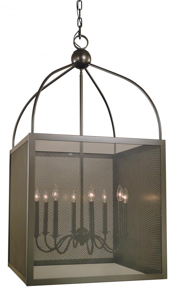 8-Light Mahogany Bronze Windsor Foyer Chandelier