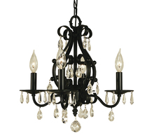 Framburg 2984 MB - 4-Light Mahogany Bronze Liebestraum Mini Chandelier