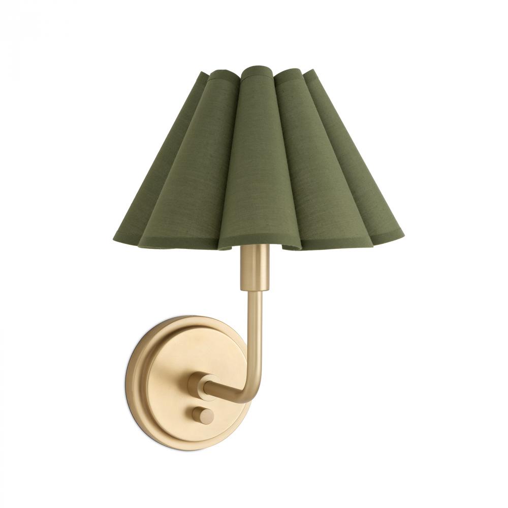 Regina Andrew Polly Sconce Single (Natural Brass