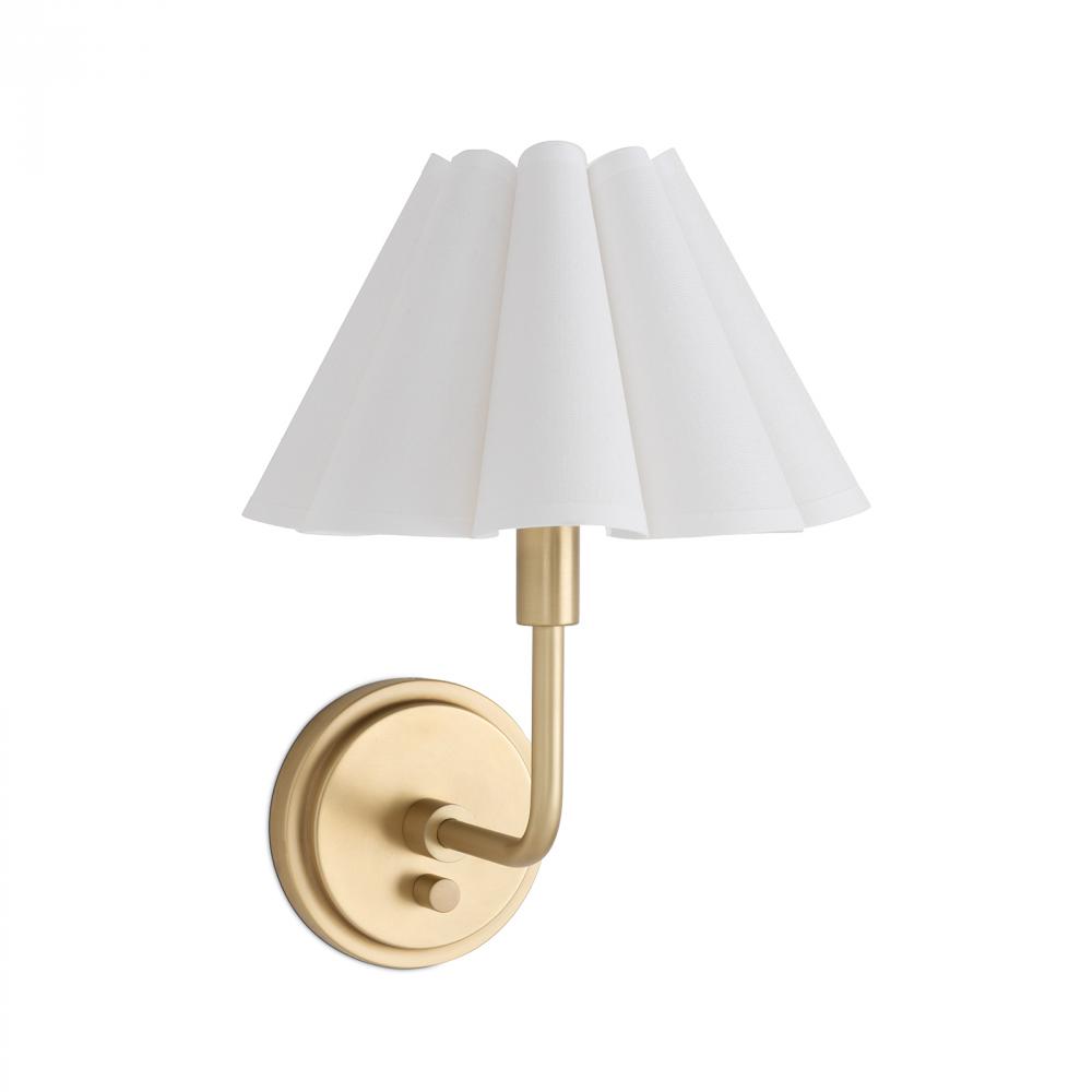 Regina Andrew Polly Sconce Single (Natural Brass