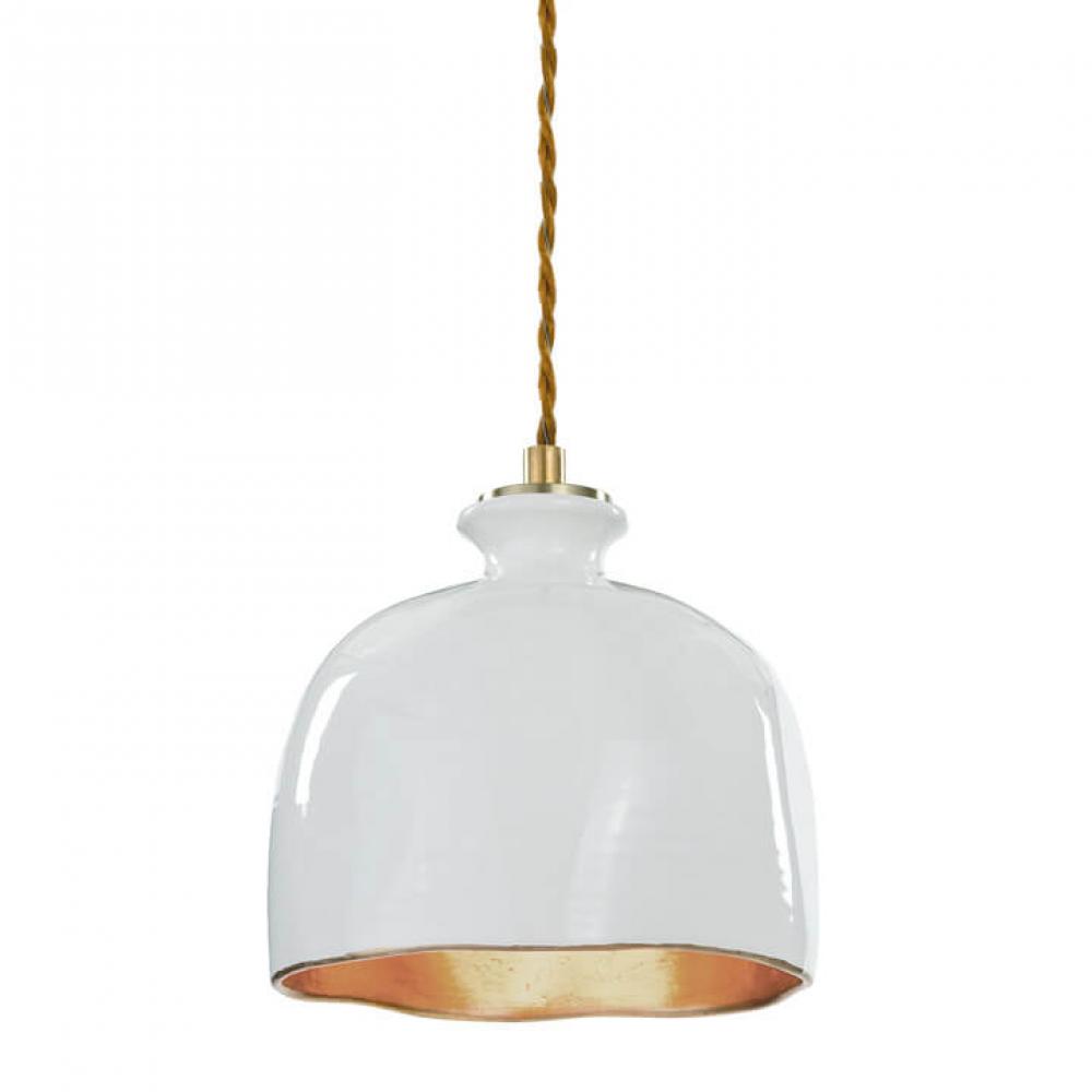 Regina Andrew Bianca Ceramic Pendant (Gloss Whit