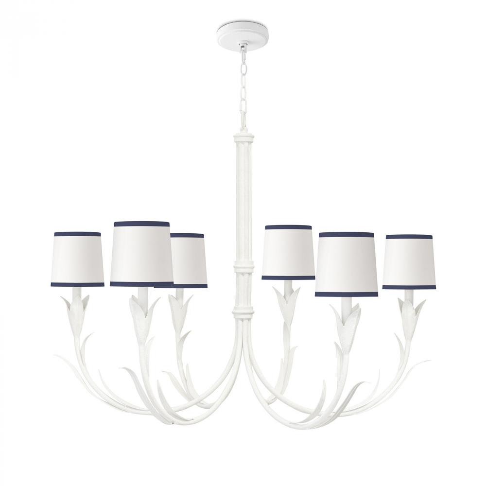 Regina Andrew River Reed Chandelier Small (White