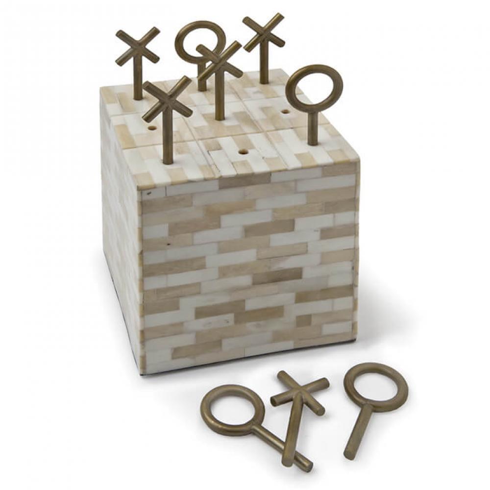 Regina Andrew Tic Tac Toe Block (Multi-Tone Bone