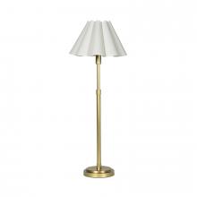 Regina Andrew 13-1681NB-WT - Regina Andrew Polly Buffet Lamp (Natural Brass w