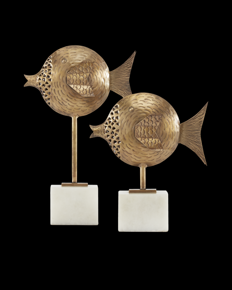 Cici Brass Fish Set of 2