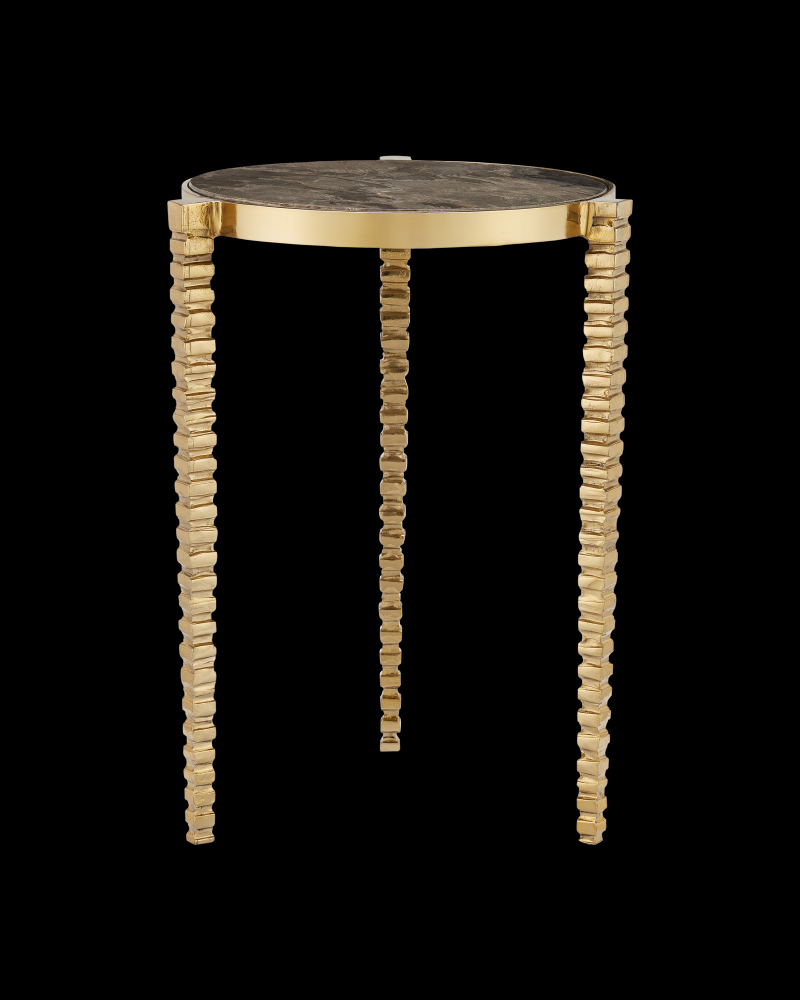 Corrado Cappuccino Marble Accent Table