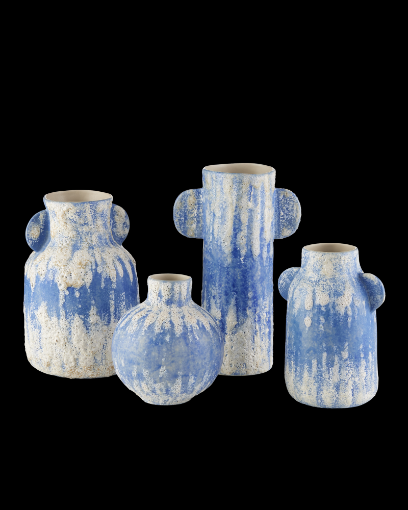 Paros Blue Vase Set of 4