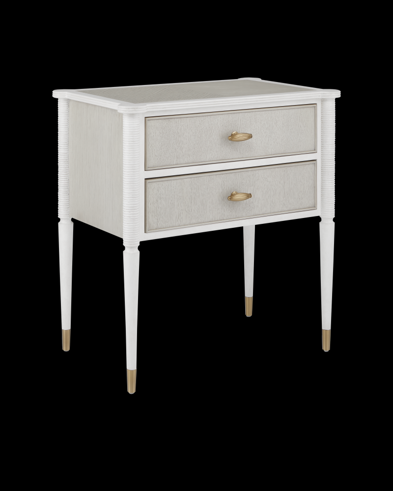 Aster White Nightstand