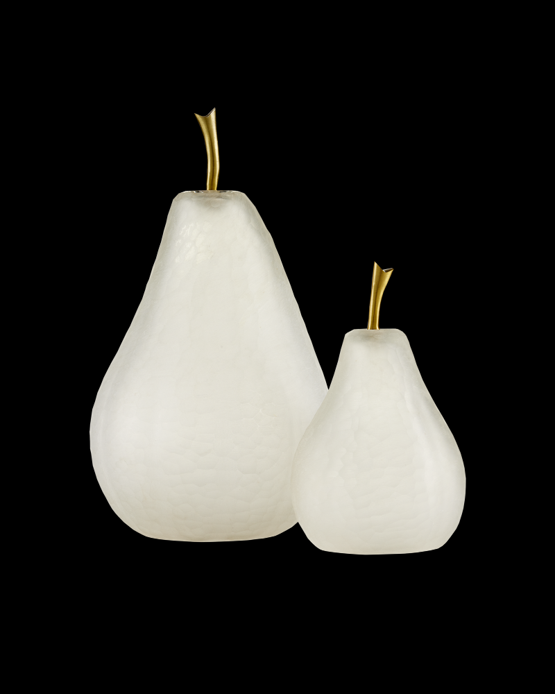 Glass Pear Set of 2