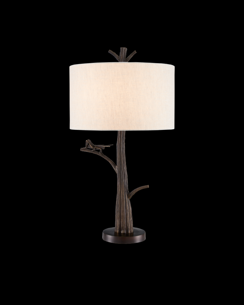 Grasshopper Bronze Table Lamp