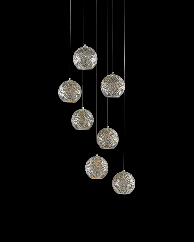 Giro 7-Light Round Multi-Drop Pendant