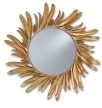 Currey 1108 - Folium Round Gold Mirror