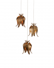 Currey 9000-1020 - Iota 3-Light Round Multi-Drop Pendant