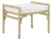 Currey 7000-1161 - Olisa Natural Ottoman, Muslin