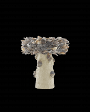 Currey 1200-0052 - Oyster Shell Small Bird Bath