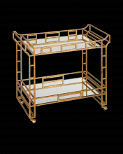 Currey 4217 - Odeon Gold Bar Cart